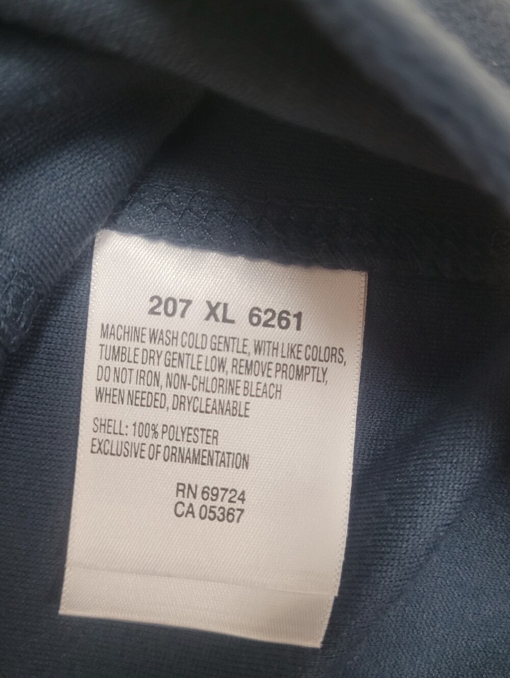 Columbia Navy Quarter-Zip Pullover Fleece Sweater w/ Embroidered  'M' Michigan - Picture 9 of 9